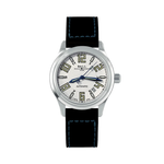 Carregue a imagem no visualizador da Galeria, Relógio BALL Trainmaster Arabic 38mm - White on Leather Strap Automático
