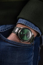 Carregue a imagem no visualizador da Galeria, Relógio Vulcain 690175A90.BAC207 Grand Prix - Small Second Green