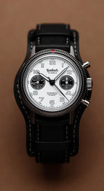 Carregue a imagem no visualizador da Galeria, Relógio Hanhart 417 ES 1954 Flyback Panda, 39 mm H701.201-