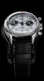 Carregue a imagem no visualizador da Galeria, Relógio Hanhart 417 ES 1954 Flyback Panda, 39 mm H701.201-