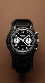 Carregue a imagem no visualizador da Galeria, Relógio Hanhart 417 ES 1954 Flyback Reverse Panda, 39 mm H701.211-