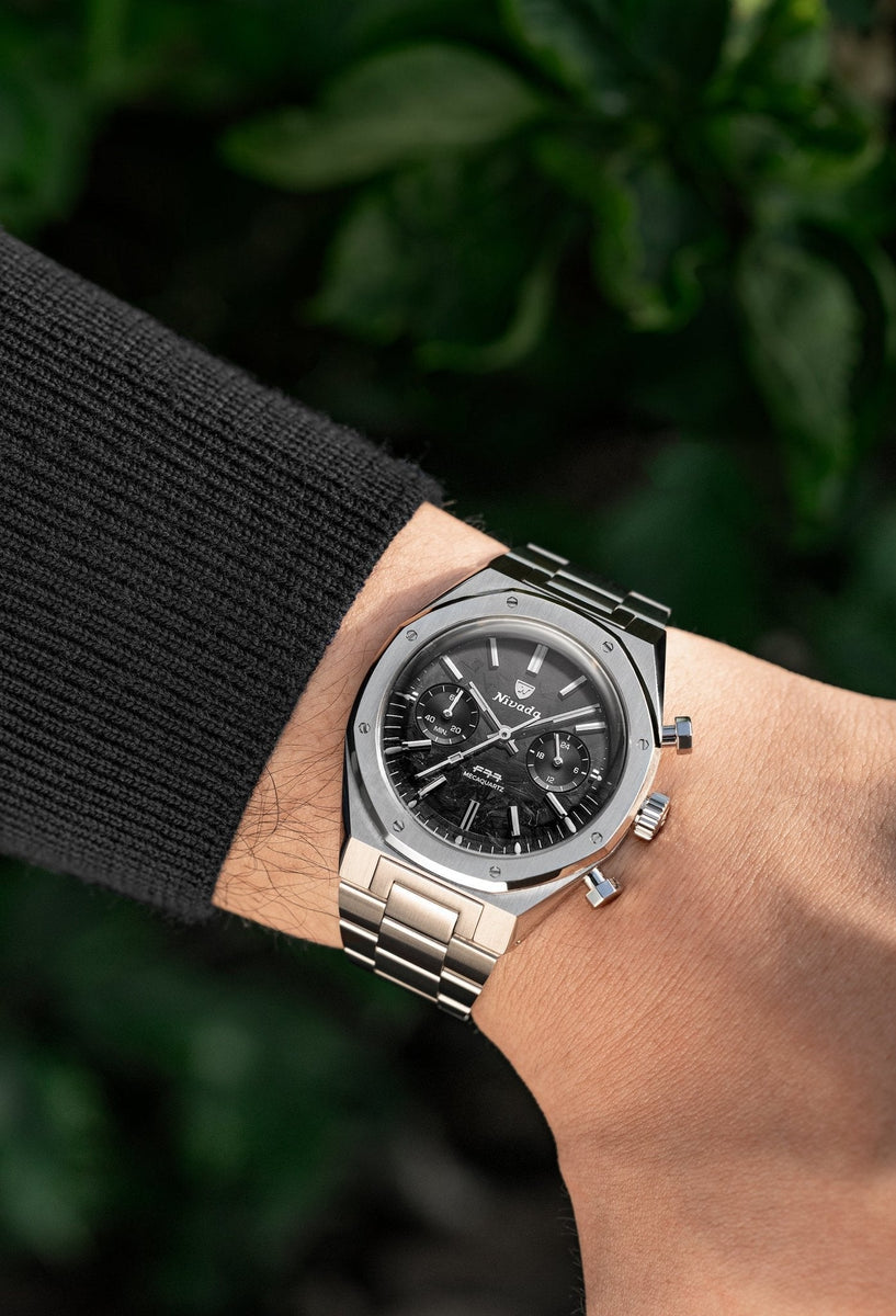 Relógio Nivada F77 CHRONO MECAQUARTZ CARBON - 38MM 68002Q77