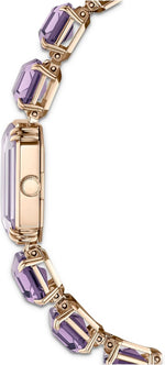 Carregue a imagem no visualizador da Galeria, Relógio Feminino Swarovski Watch Octagon Cut Bracelet Purple 5722364
