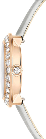 Carregue a imagem no visualizador da Galeria, Relógio Feminino Swarovski Matrix Tennis Leather Strap Watch 5710105