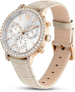 Carregue a imagem no visualizador da Galeria, Relógio Feminino Swarovski Matrix Chrono Watch Leather Strap 5702849