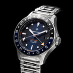 Carregue a imagem no visualizador da Galeria, Relógio Bremont Supermarine 300M GMT, 'Glacier' Blue