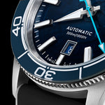 Carregue a imagem no visualizador da Galeria, Relógio Christopher Ward C60-42ADA31S0BB3-RKW C60 Sapphire Edge 42mm Automático