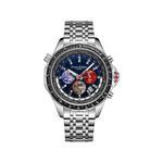 Carregue a imagem no visualizador da Galeria, Relógio Swan & Edgar World Timer Mechanical Quartz Steel Blue