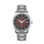 Carregue a imagem no visualizador da Galeria, Relógio Trematic ZY6 borgogna 38 mm bracelet by Forstner Automático