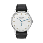 Carregue a imagem no visualizador da Galeria, Relógio NOMOS Glashütte Orion 38mm White on Leather Leather Strap 384