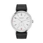 Carregue a imagem no visualizador da Galeria, Relógio NOMOS Glashütte Tangente 2Date 37.5mm Silver on Leather Strap 135