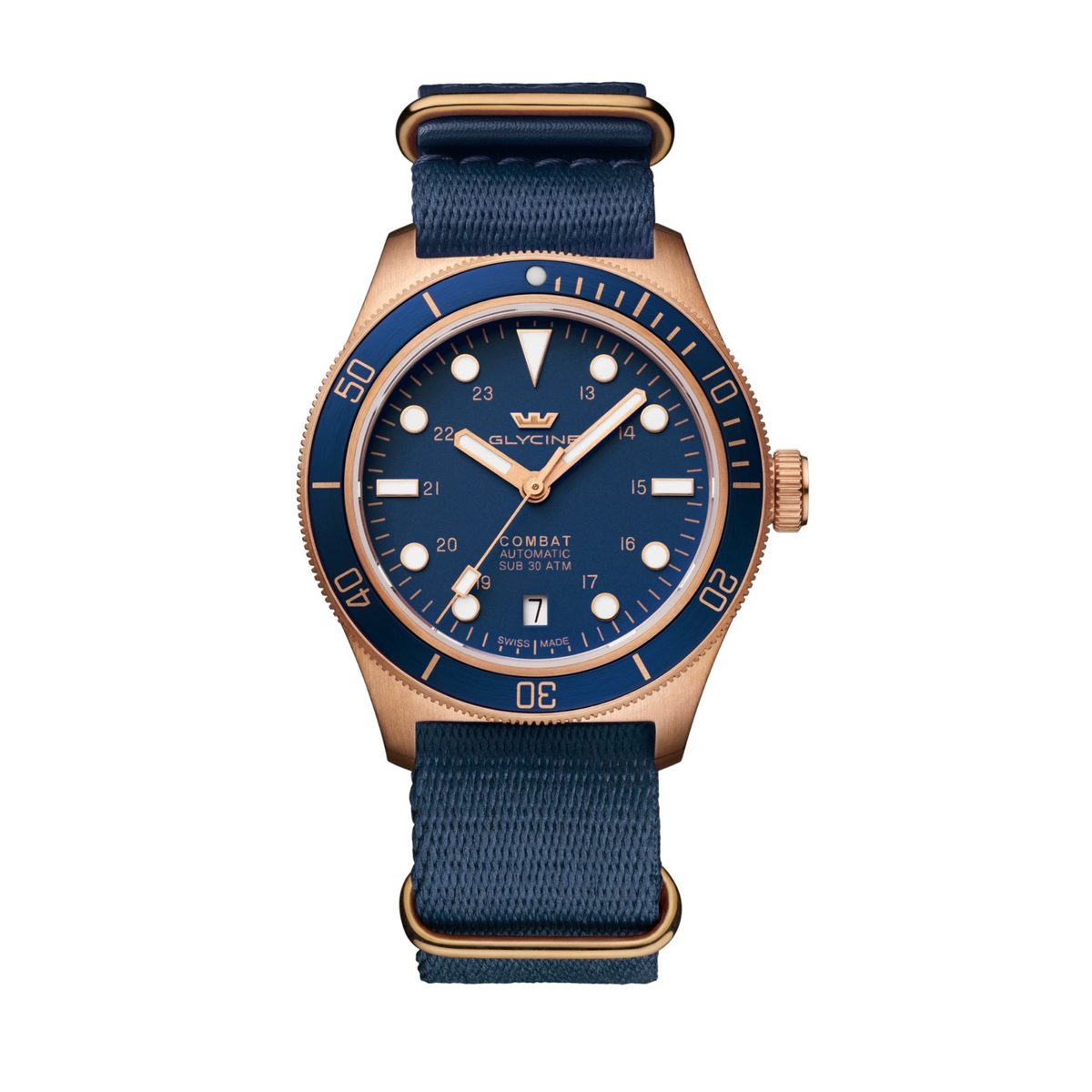 Glotin チューブ 45mm、46mm、47mm、およびマンドレル Relógio Glycine GL0518 Combat Sub 39 Bronze – Pendulum Relojoaria