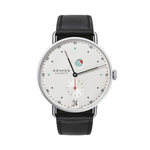 Carregue a imagem no visualizador da Galeria, Relógio NOMOS Glashütte Metro 37mm - White Silver-Plated 1101