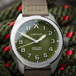 Carregue a imagem no visualizador da Galeria, Relógio Circula Pilot watch ProFlight Green PF-SS-PU