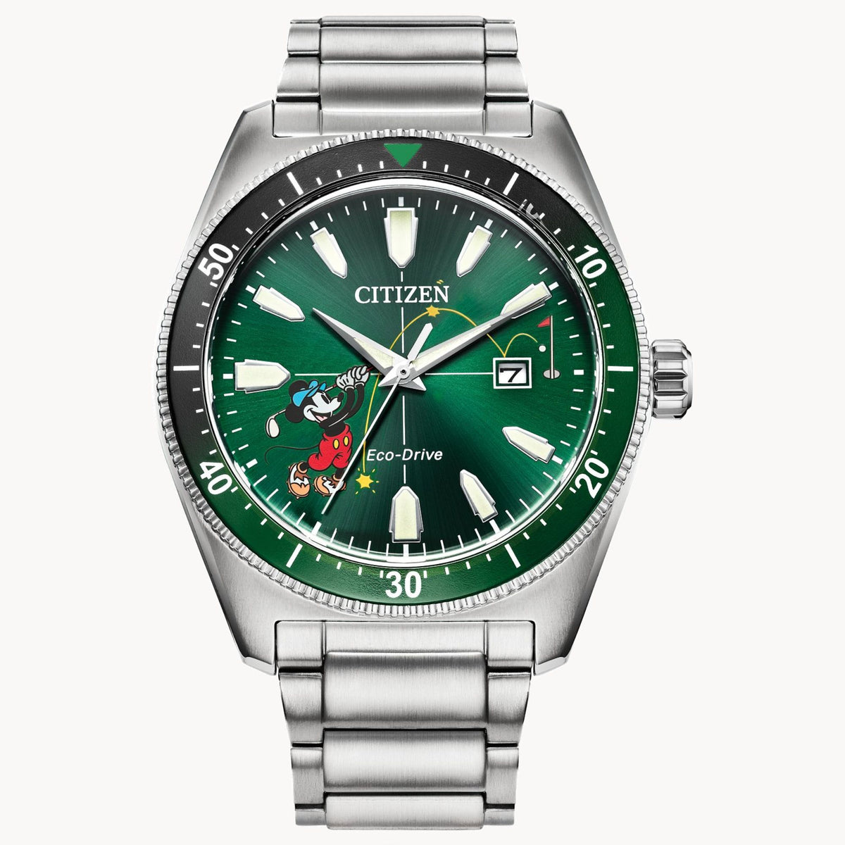 Relógio Citizen Tee Time Mickey AW1595-78W - Eco-Drive 43mm