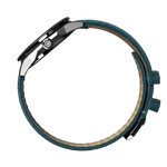 Carregue a imagem no visualizador da Galeria, Relógio Circula Steel sports watch Facet Petrol - Suede Strap FS-SV-PP