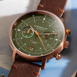 Carregue a imagem no visualizador da Galeria, Relógio STERNGLAS Hamburg Chrono 42 mm S01-HC35-VI17 Quartzo