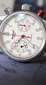 Carregue a imagem no visualizador da Galeria, Relógio Hanhart PIONEER Mk II antique white, 40 mm 716.200-6428