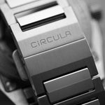 Carregue a imagem no visualizador da Galeria, Relógio Circula Steel sports watch Facet Petrol - Steel Strap with Butterfly Clasp FS-SV-PP-SF-AB