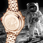 Carregue a imagem no visualizador da Galeria, Relógio Swan & Edgar World Timer Mechanical Quartz Rose