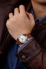 Carregue a imagem no visualizador da Galeria, Relógio Nivada Grenchen ANTARCTIC EGGSHELL BEIGE LUMINOVA 38mm 32080A23