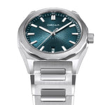 Carregue a imagem no visualizador da Galeria, Relógio Circula Steel sports watch Facet Petrol - Steel Strap with Butterfly Clasp FS-SV-PP-SF-AB