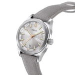 Carregue a imagem no visualizador da Galeria, Relógio Circula Steel sports watch Facet Silver - Suede Strap FS-SV-WG