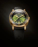 Carregue a imagem no visualizador da Galeria, Relógio Nivada Grenchen DEPTHMASTER BRONZE GREEN 39mm 14132A01