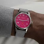 Carregue a imagem no visualizador da Galeria, Relógio Feminino NOMOS Glashütte Club Campus 36mm Deep Pink on Leather Strap 711