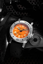 Carregue a imagem no visualizador da Galeria, Relógio Nivada Grenchen ORANGE DEPTHMASTER 14127A17 39mm