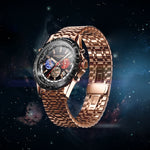 Carregue a imagem no visualizador da Galeria, Relógio Swan & Edgar World Timer Mechanical Quartz Rose