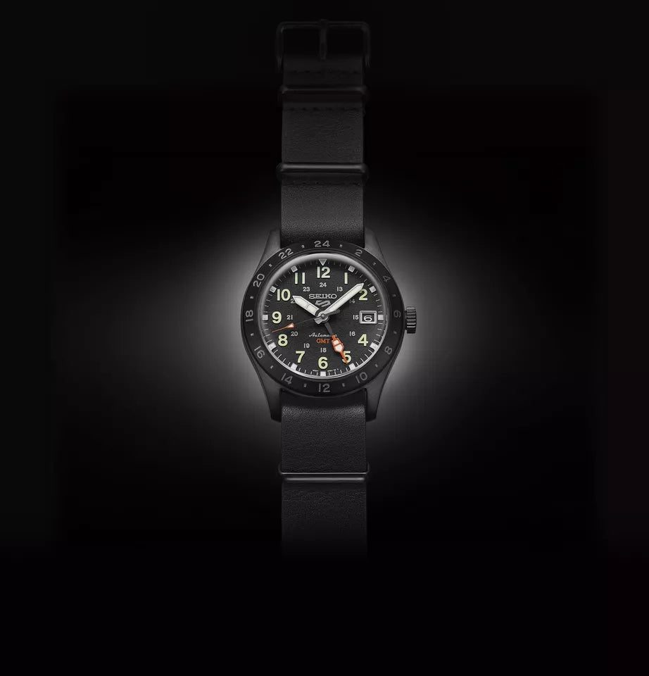 Relógio Seiko 5 Sports “Field Street Style” GMT SBSC013 Automático