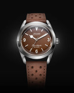 Carregue a imagem no visualizador da Galeria, Relógio Nivada Grenchen SUPER ANTARCTIC 3.6.9 BROWN NO VINTAGE EFFECT - WHITE LUMINOUS 38mm 32040A23