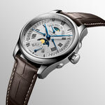 Carregue a imagem no visualizador da Galeria, Relógio Longines L2.739.4.71.3 Master Collection Moonphase Retrograde 44mm