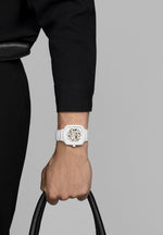 Carregue a imagem no visualizador da Galeria, Relógio Rado True Square Skeleton Automático Open Heart R27073012 38mm Unissex