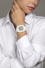 Carregue a imagem no visualizador da Galeria, Relógio Rado True Square Skeleton Automático Open Heart R27073012 38mm Unissex