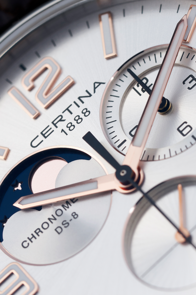 Relógio Certina DS Moon Phase C0334601603700 Quartzo 42mm