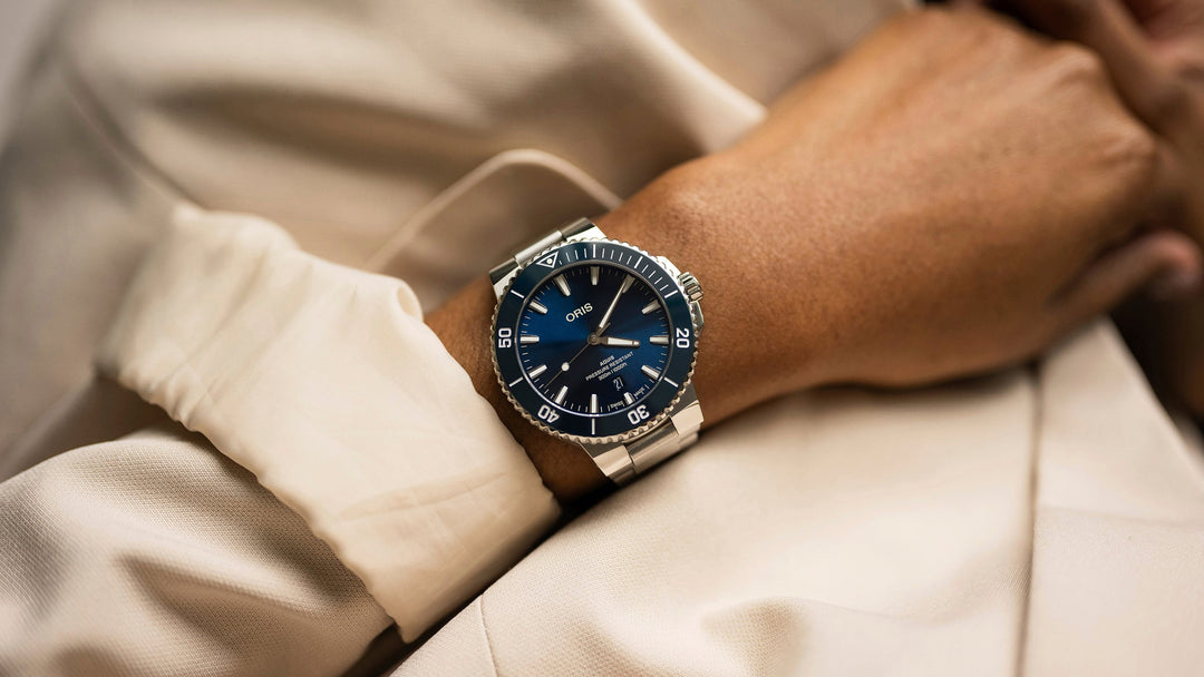 Relógio Oris AQUIS DATE 01 733 7789 4135-07 8 23 04PEB - 43,5mm