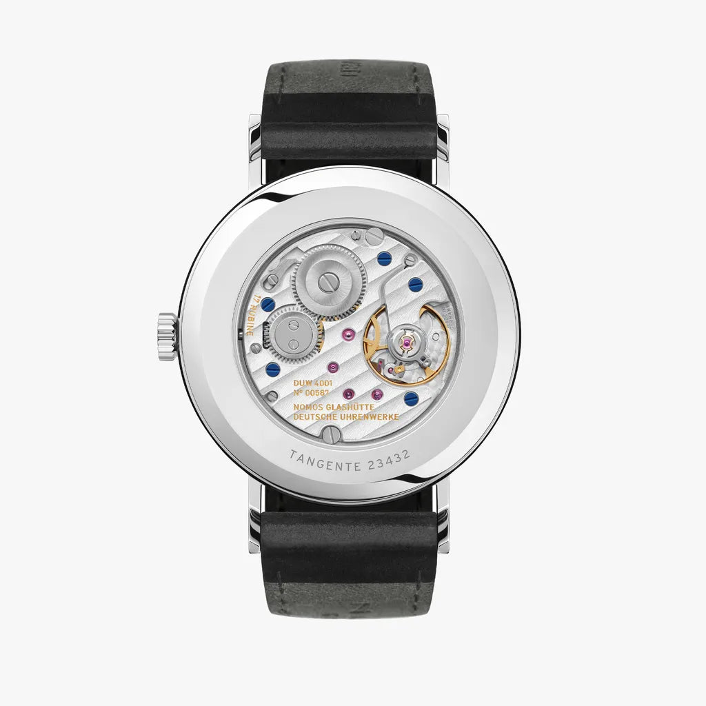 Relógio NOMOS Glashütte Tangente 38mm White on Leather Strap 164