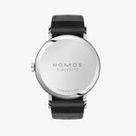 Carregue a imagem no visualizador da Galeria, Relógio NOMOS Glashütte Tangente Date 38mm White Silver-Plated on Leather Strap 130
