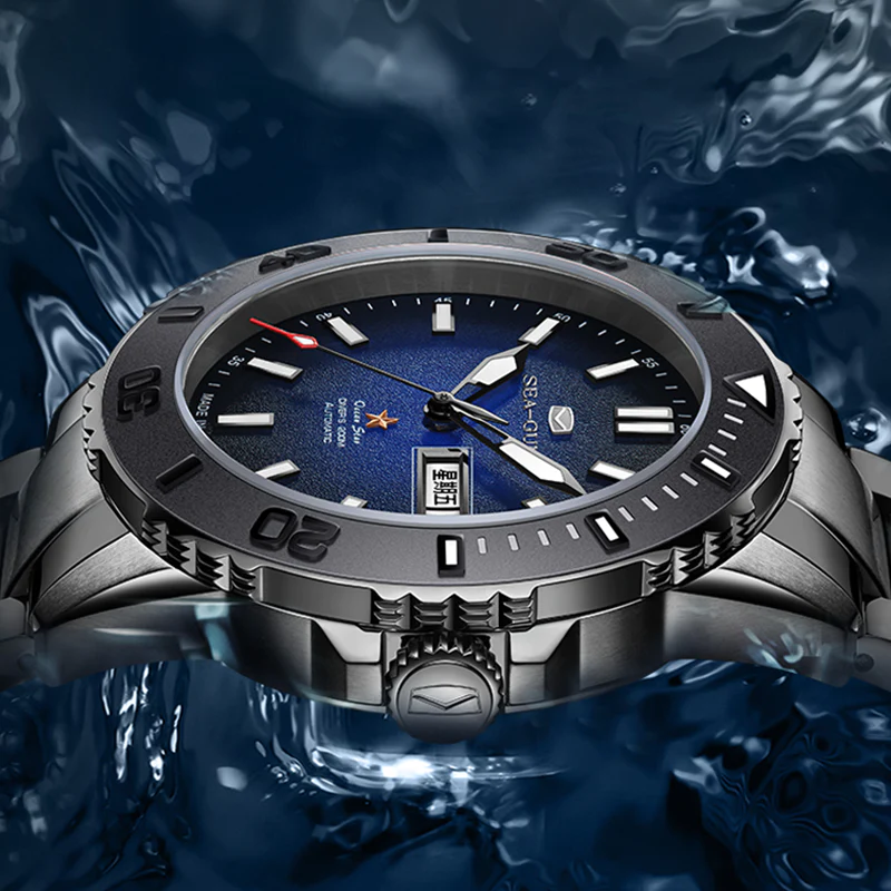 Relógio Seagull Ocean Star Dual Calendar Ceramic Bezel Watch 816.32.1047H
