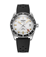 Relógio Vulcain 680174A57.BHM286 Skindiver GMT - White Luminova Beige