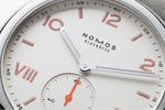 Carregue a imagem no visualizador da Galeria, Relógio Feminino NOMOS Glashütte Club Campus 36mm White Silver-Plated on Leather Strap 708