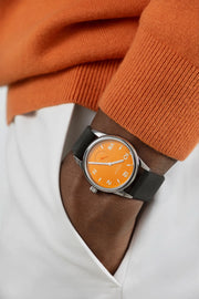 Relógio NOMOS Glashütte Club Campus 38mm Future Orange on Strap 729