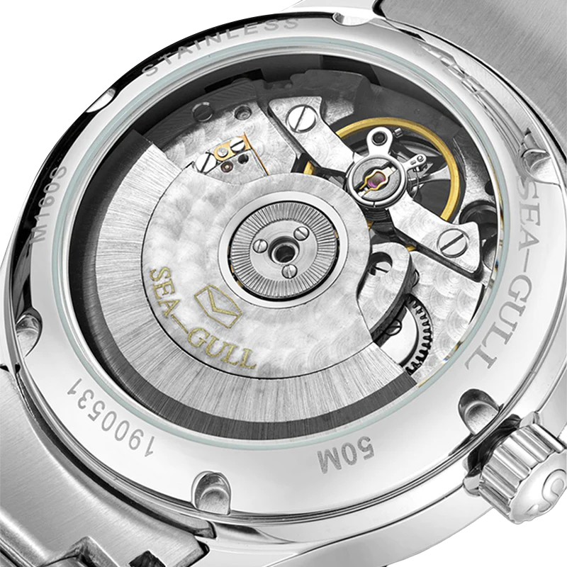 Relógio Seagull Watch Automatic Mechanical Watch with Exposed Flywheel M160S