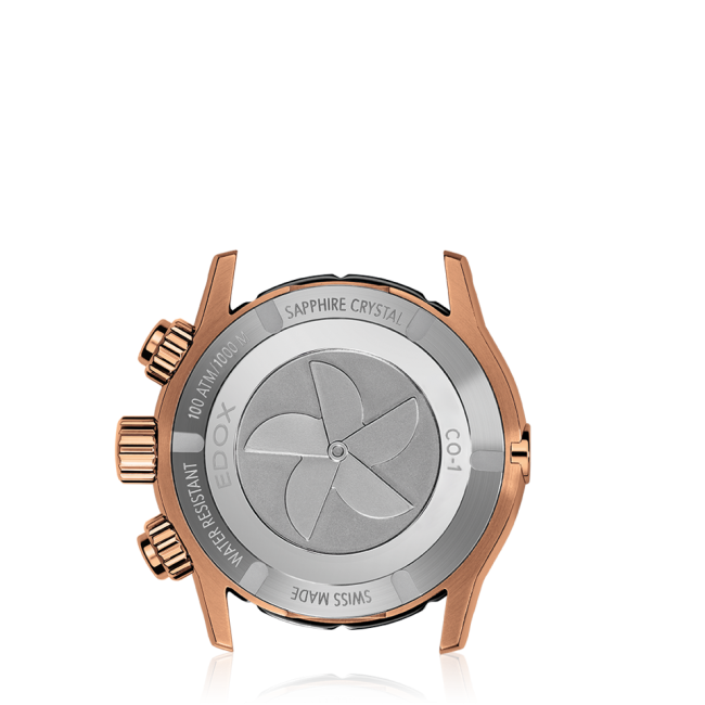 Relógio Edox CO-1 Chronograph Ø 45 mm | Quartzo 10242-TINRCA-BRDR