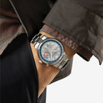 Carregue a imagem no visualizador da Galeria, Relógio NOMOS Glashütte Club Sport Neomatik Worldtimer 40mm Silver on Bracelet 791