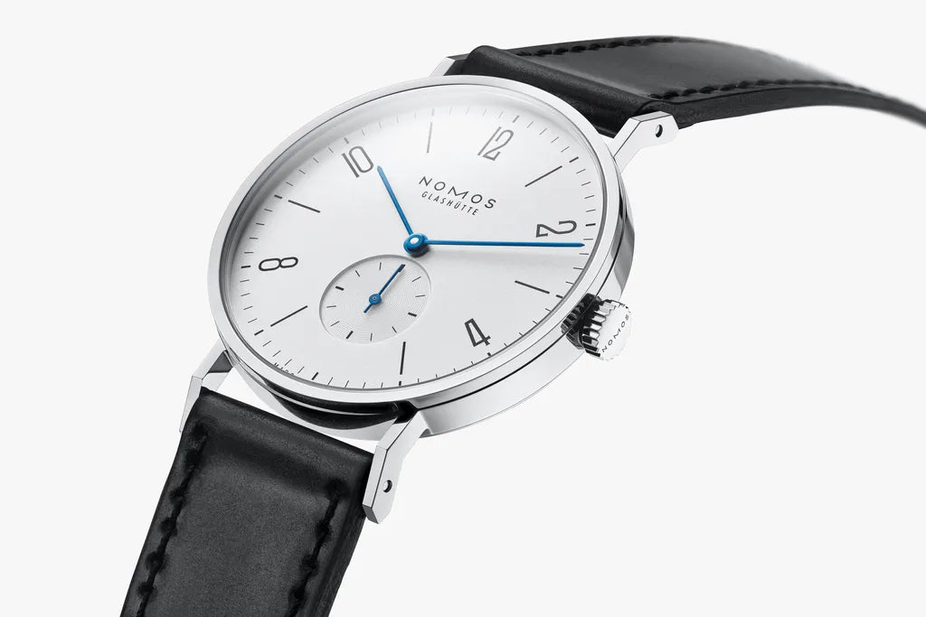 Relógio NOMOS Glashütte Tangente 38mm White on Leather Strap 164