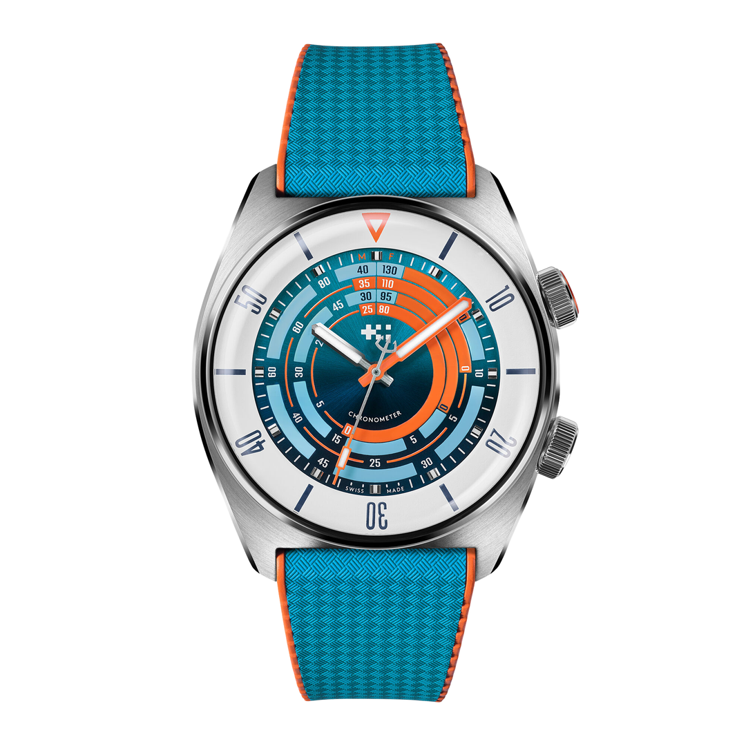 Relógio Christopher Ward C65-41CSC2-S0WB0-RBO C65 C65 Super Compressor Elite 41mm