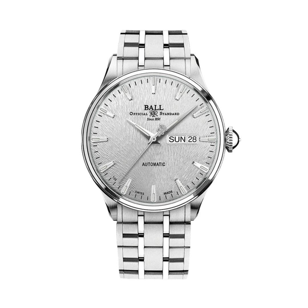 Relógio BALL Trainmaster Eternity 39.5mm - Silver on Bracelet Automático